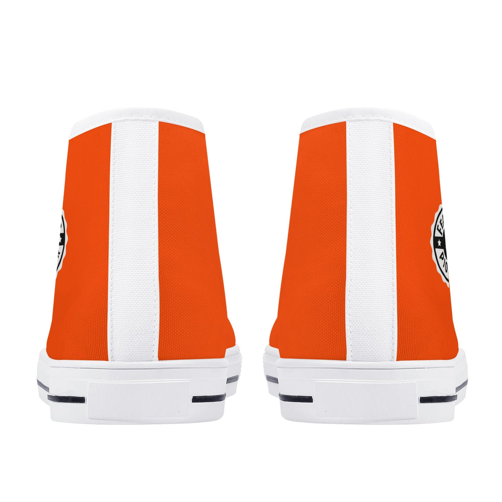 Mens High Top Canvas Shoes - Customized Tongue