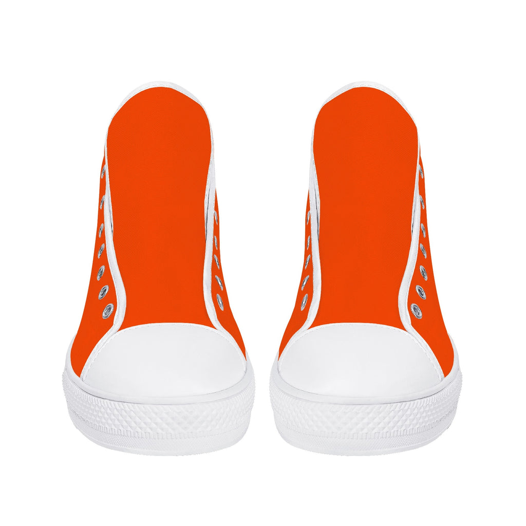 Mens High Top Canvas Shoes - Customized Tongue