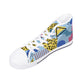Mens High Top Canvas Shoes - Customized Tongue