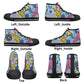 Mens High Top Canvas Shoes - Customized Tongue