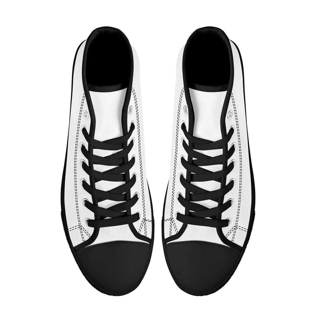 Mens High Top Canvas Shoes - Customized Tongue