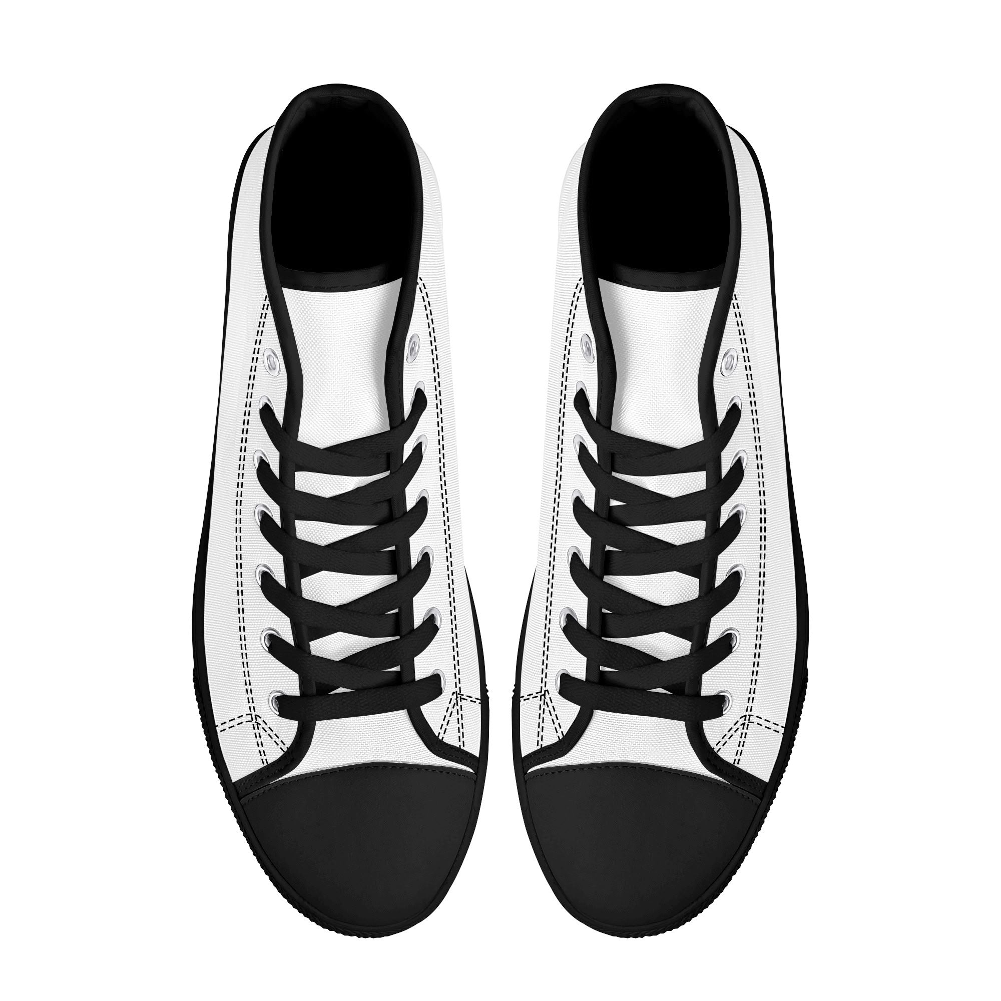 Mens High Top Canvas Shoes - Customized Tongue