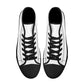 Mens High Top Canvas Shoes - Customized Tongue