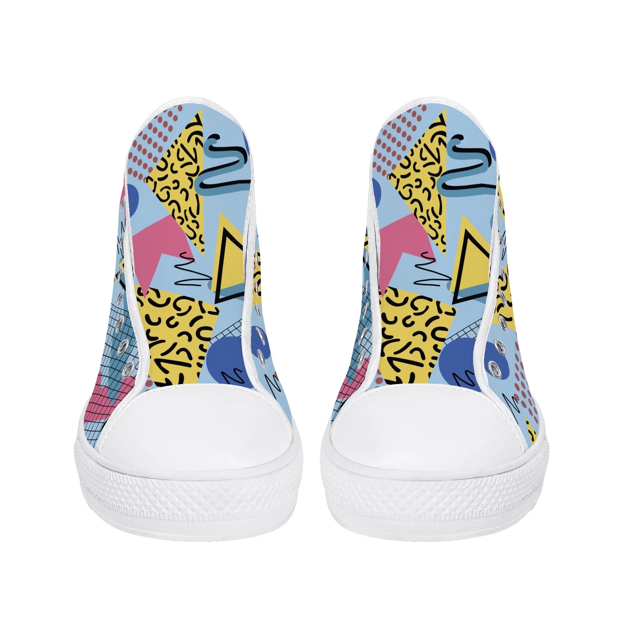 Mens High Top Canvas Shoes - Customized Tongue