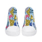 Mens High Top Canvas Shoes - Customized Tongue