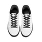 Womens Rubber Low Top Leather Sneakers