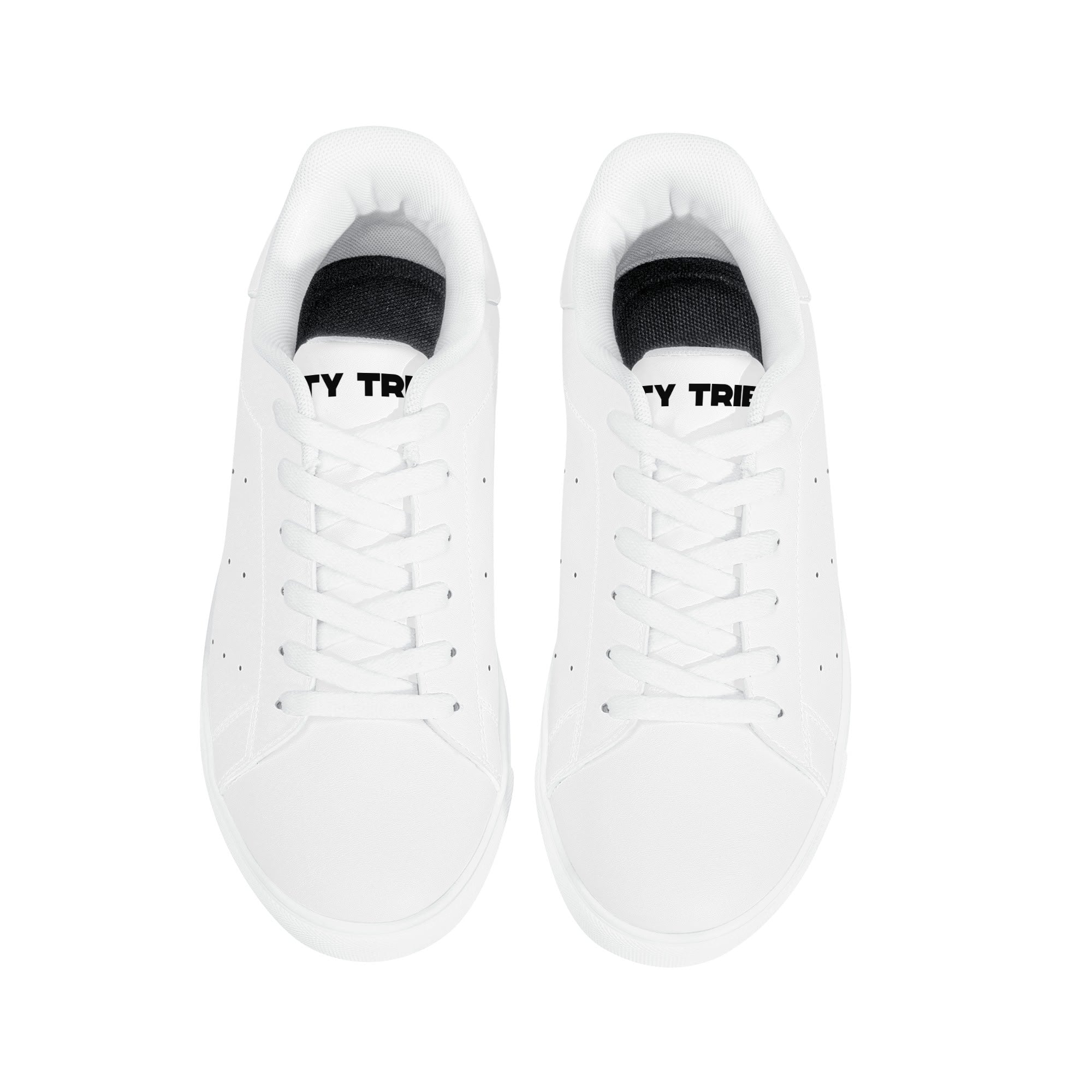 Womens Rubber Low Top Leather Sneakers