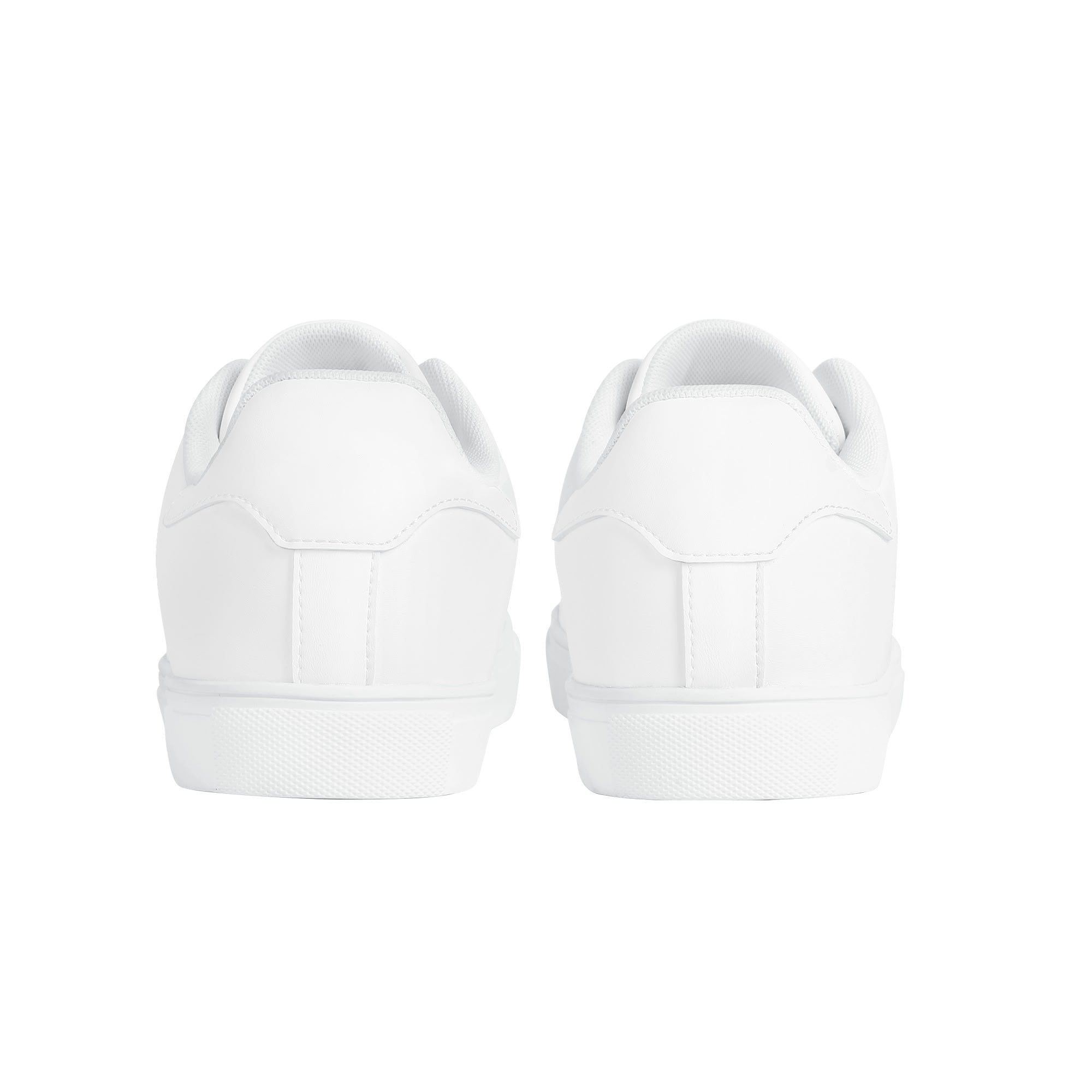 Womens Rubber Low Top Leather Sneakers