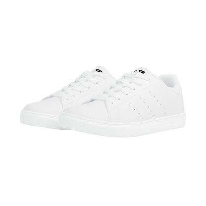 Womens Rubber Low Top Leather Sneakers
