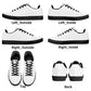 Womens Rubber Low Top Leather Sneakers
