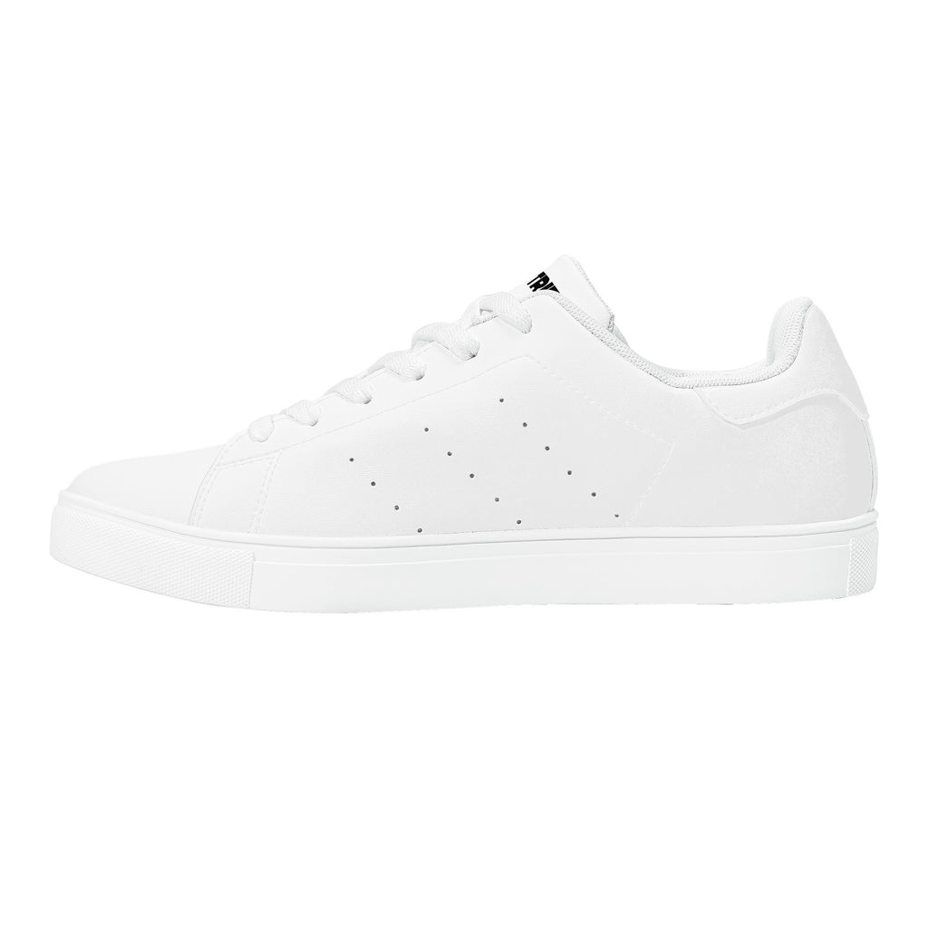Womens Rubber Low Top Leather Sneakers