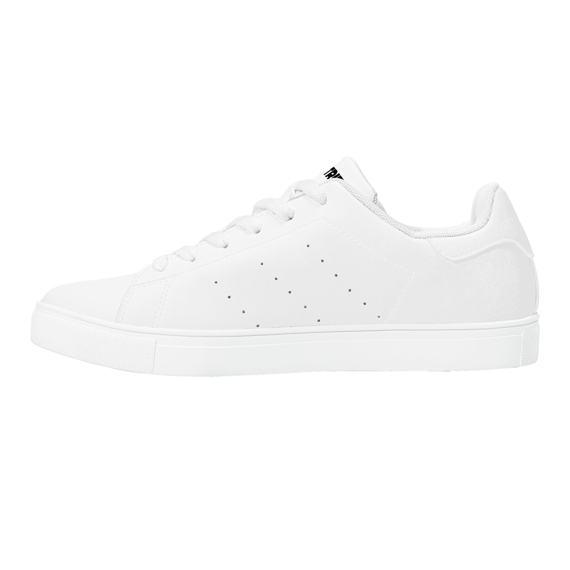 Womens Rubber Low Top Leather Sneakers