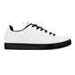 Womens Rubber Low Top Leather Sneakers