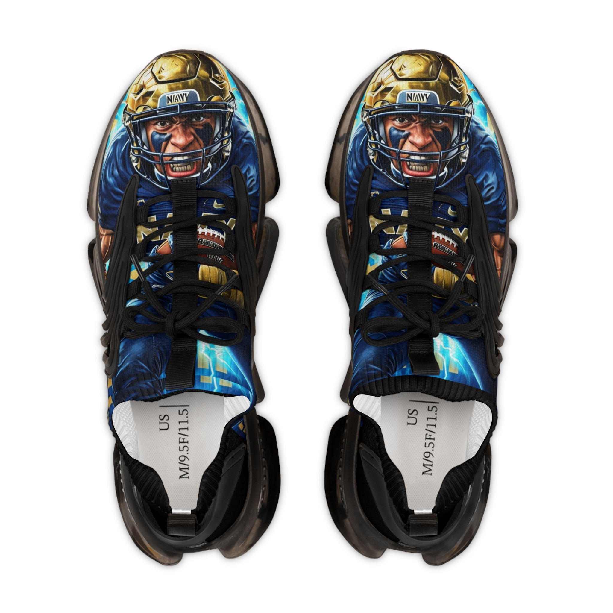 Navy Men's Mesh Sneakers
