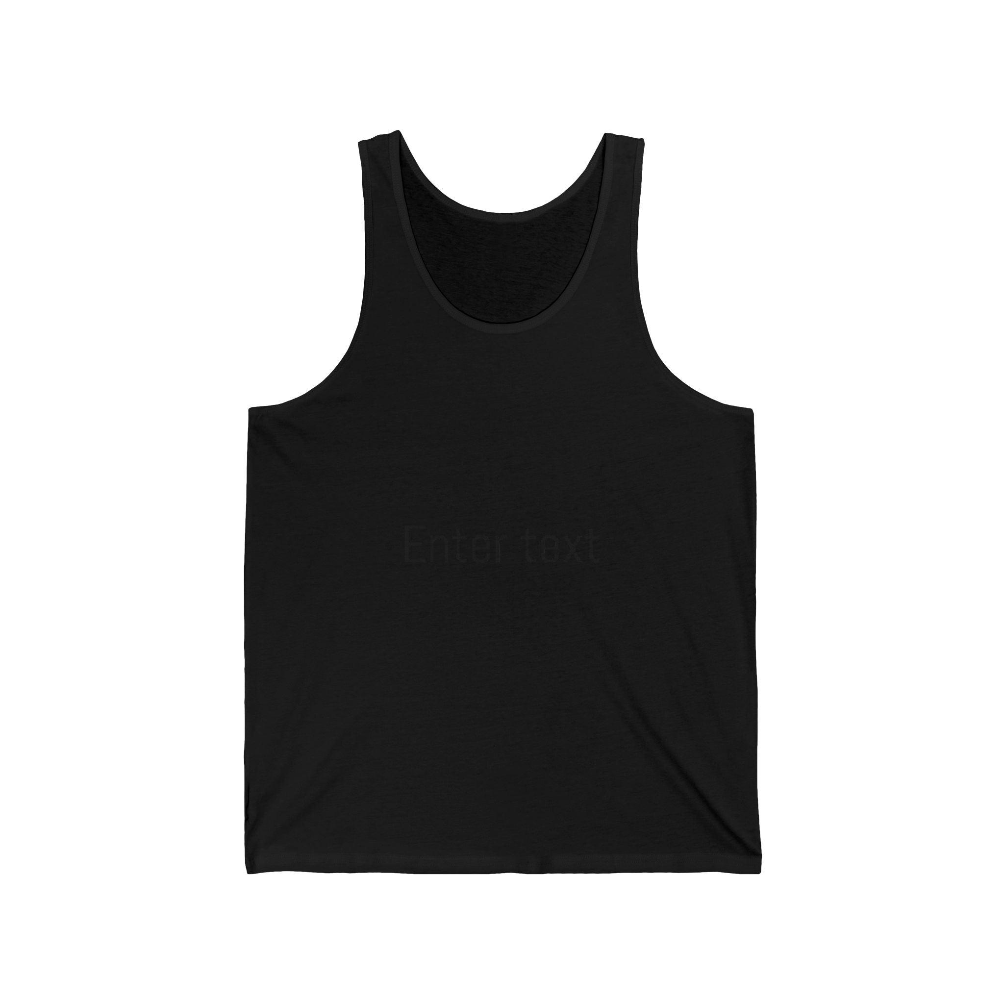 Personalized Unisex Jersey Tank - Custom Text Design for Summer Vibes