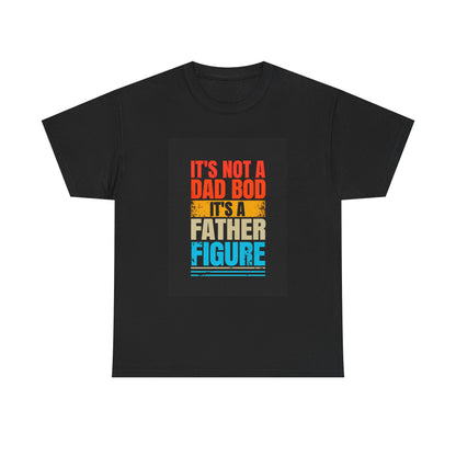 Father Figure Unisex Heavy Cotton Tee - Funny Dad Bod Graphic T-Shirt