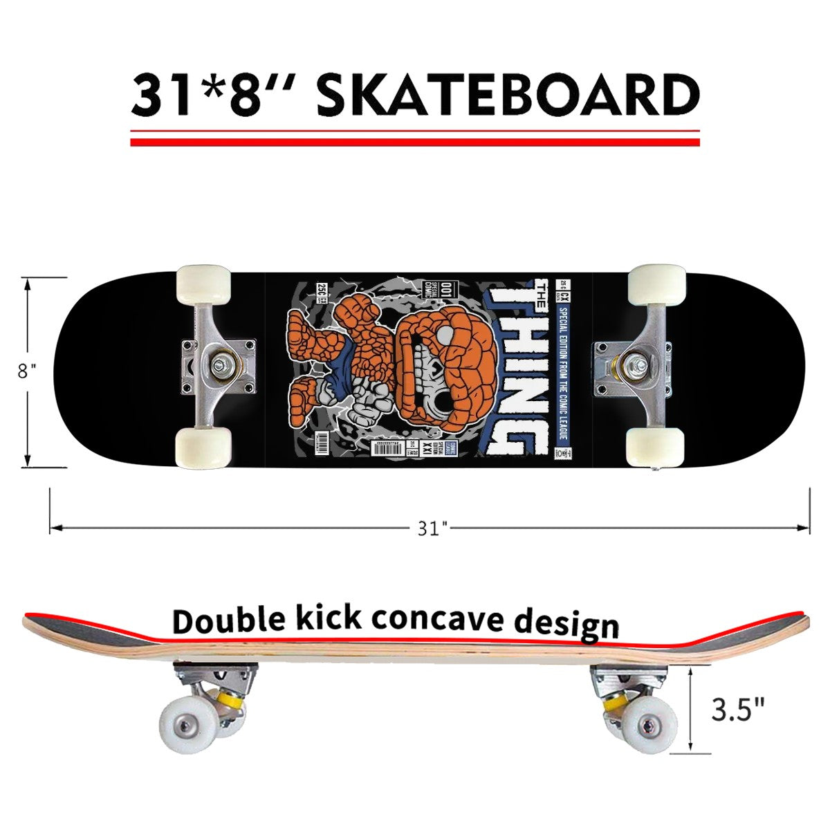 Complete Skateboard (Made in USA)