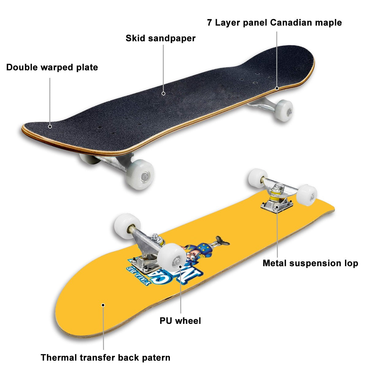 Complete Skateboard (Made in USA)