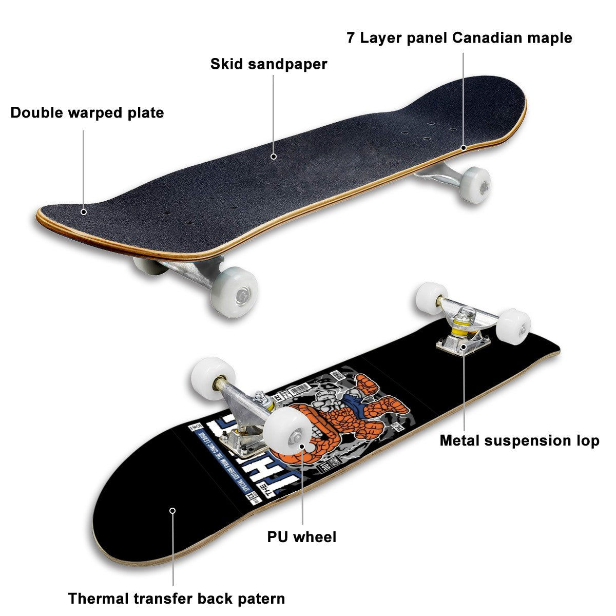 Complete Skateboard (Made in USA)