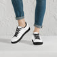 D27 Low-Top Synthetic Leather Sneakers - Black