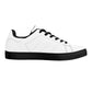 D27 Low-Top Synthetic Leather Sneakers - Black