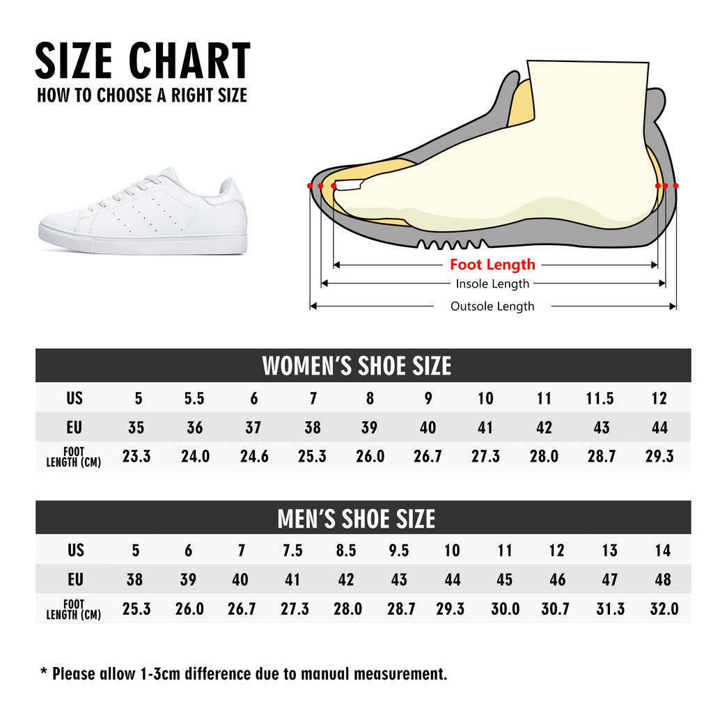 Womens Rubber Low Top Leather Sneakers