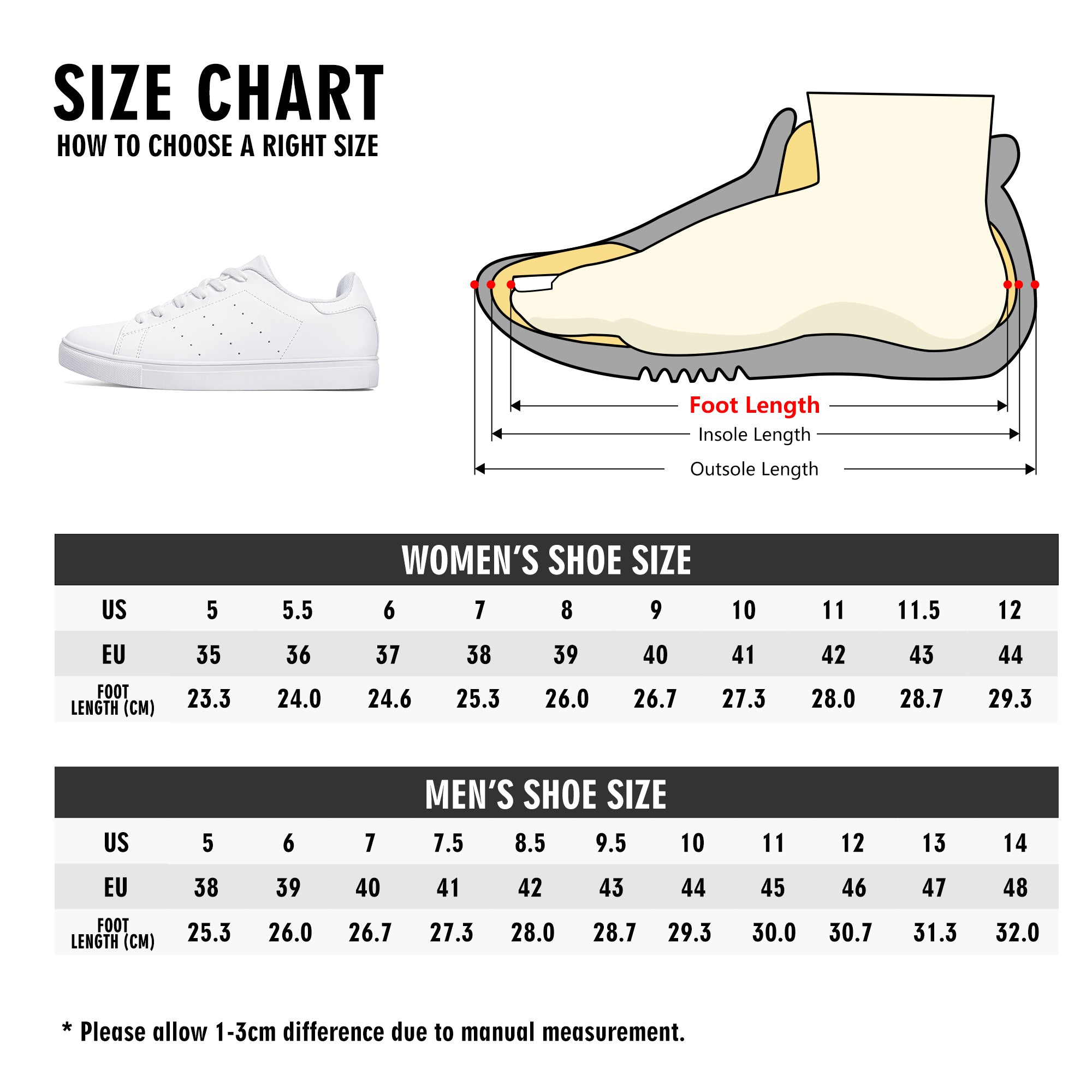 Womens Rubber Low Top Leather Sneakers