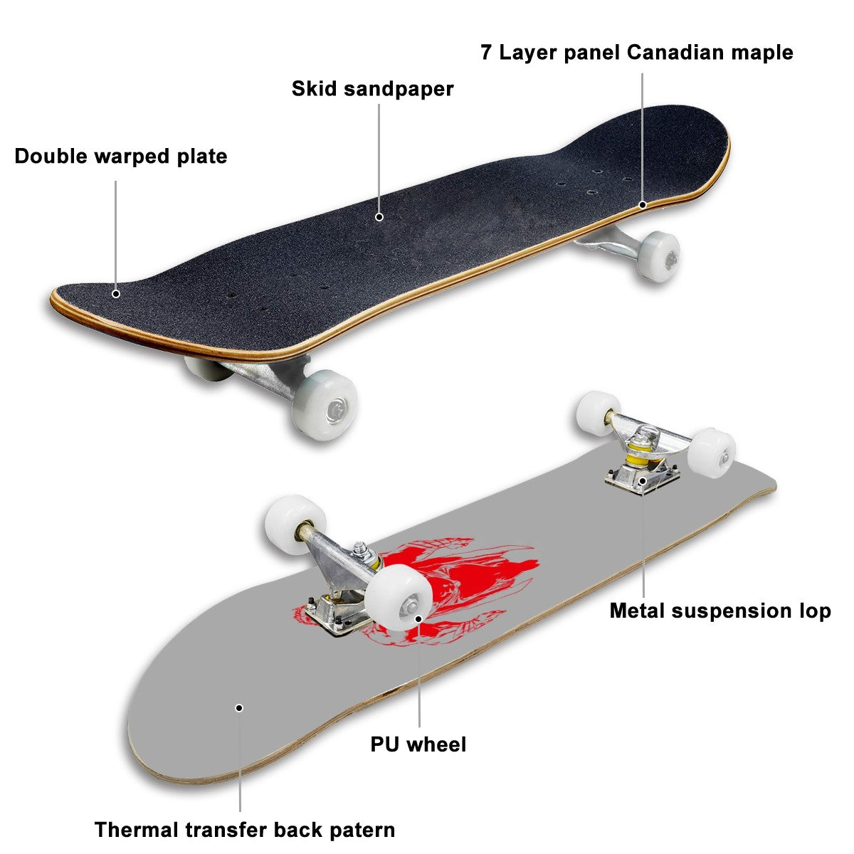 Complete Skateboard (Made in USA)