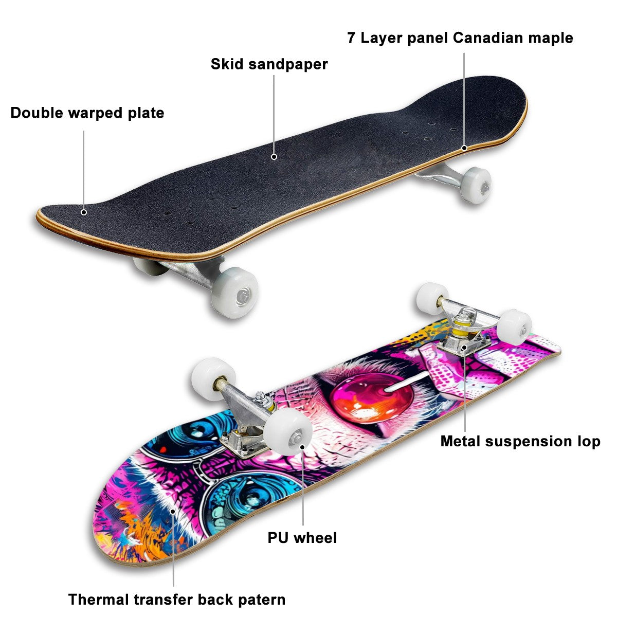 Complete Skateboard (Made in USA)