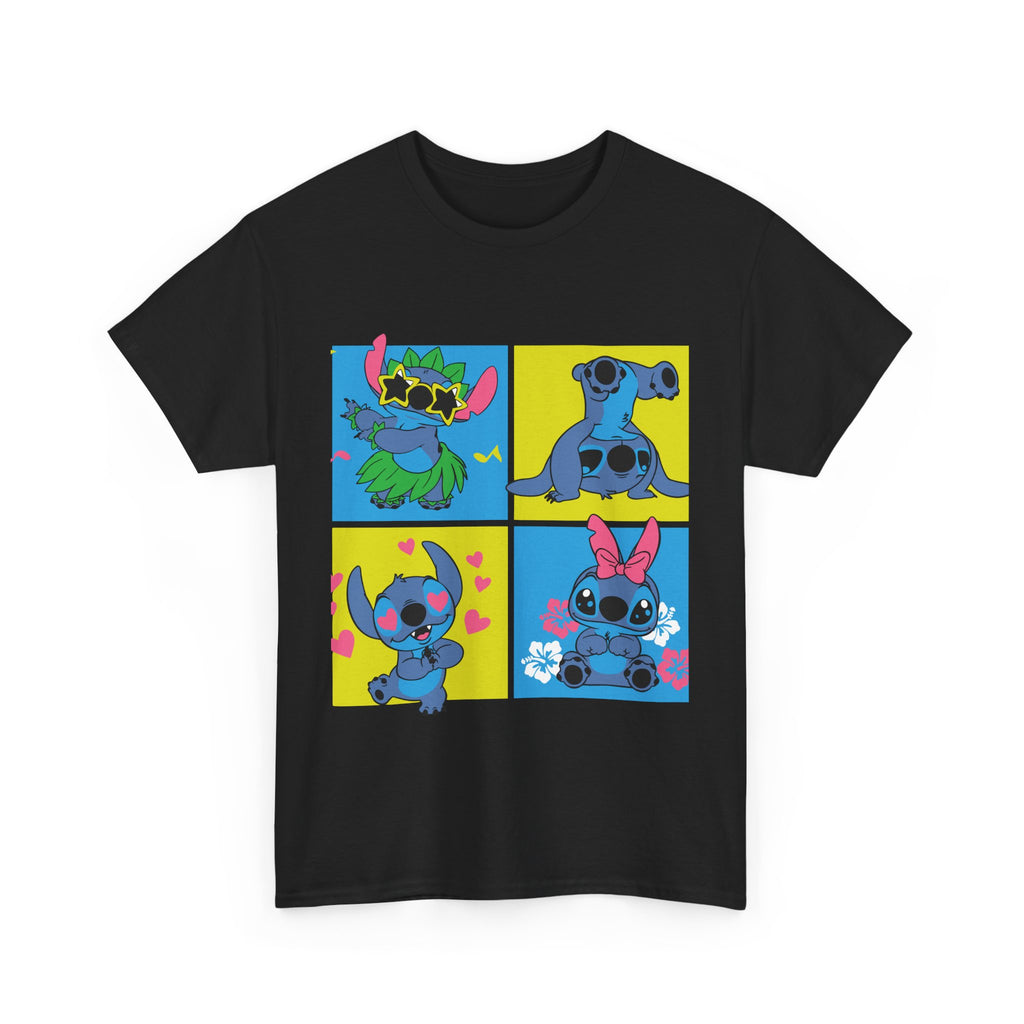 Playful Cartoon Character Tee - Unisex Heavy Cotton Shirt