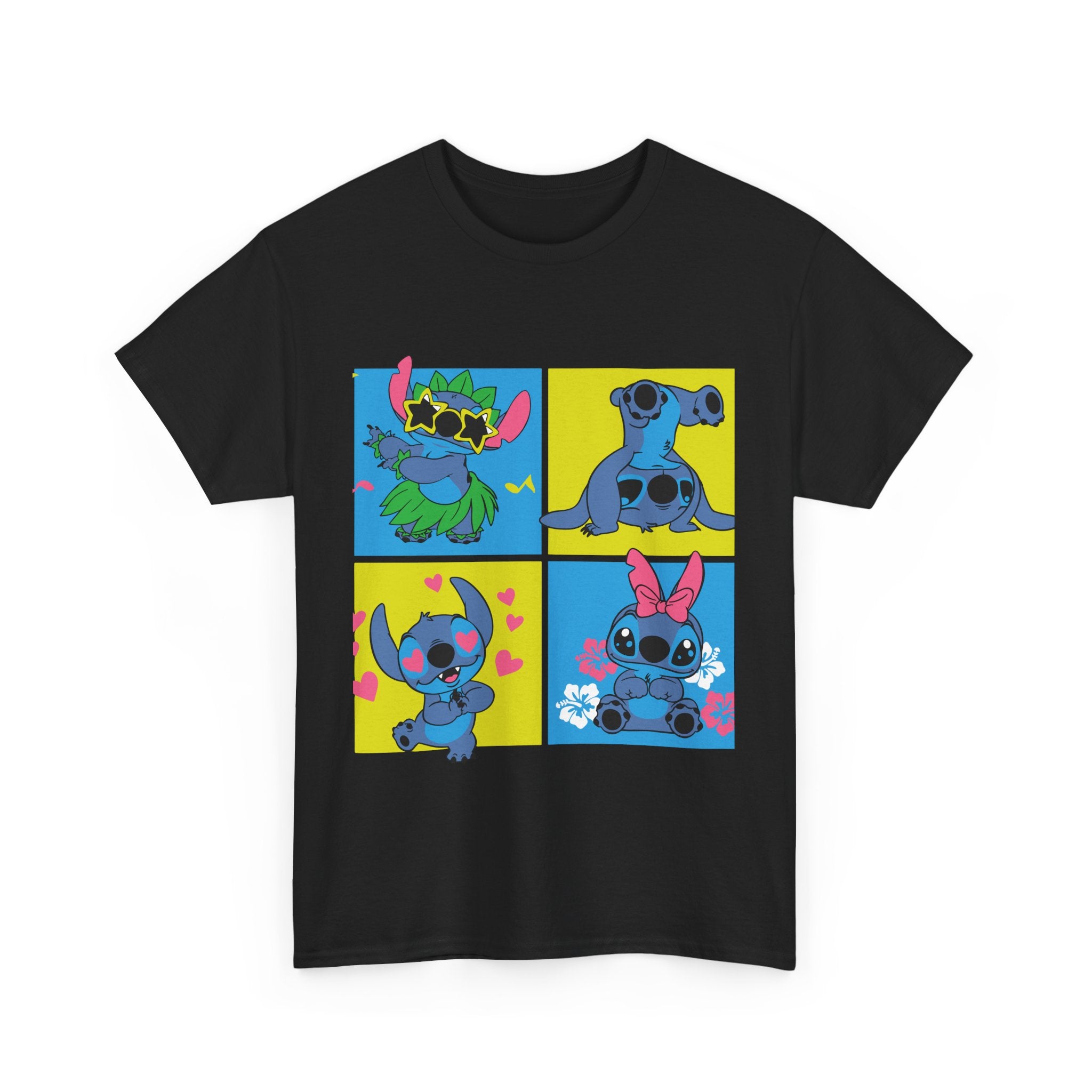 Playful Cartoon Character Tee - Unisex Heavy Cotton Shirt