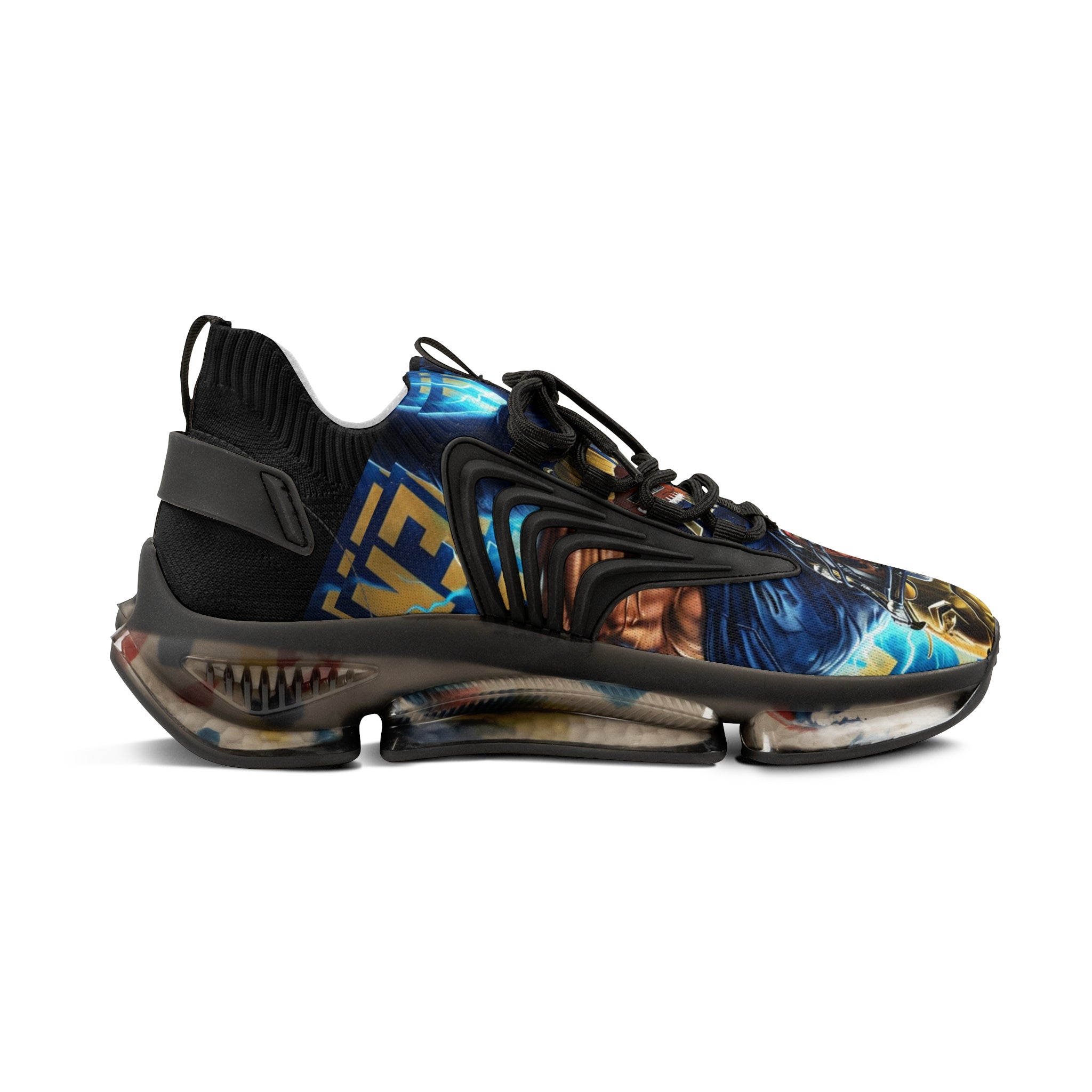 Navy Men's Mesh Sneakers