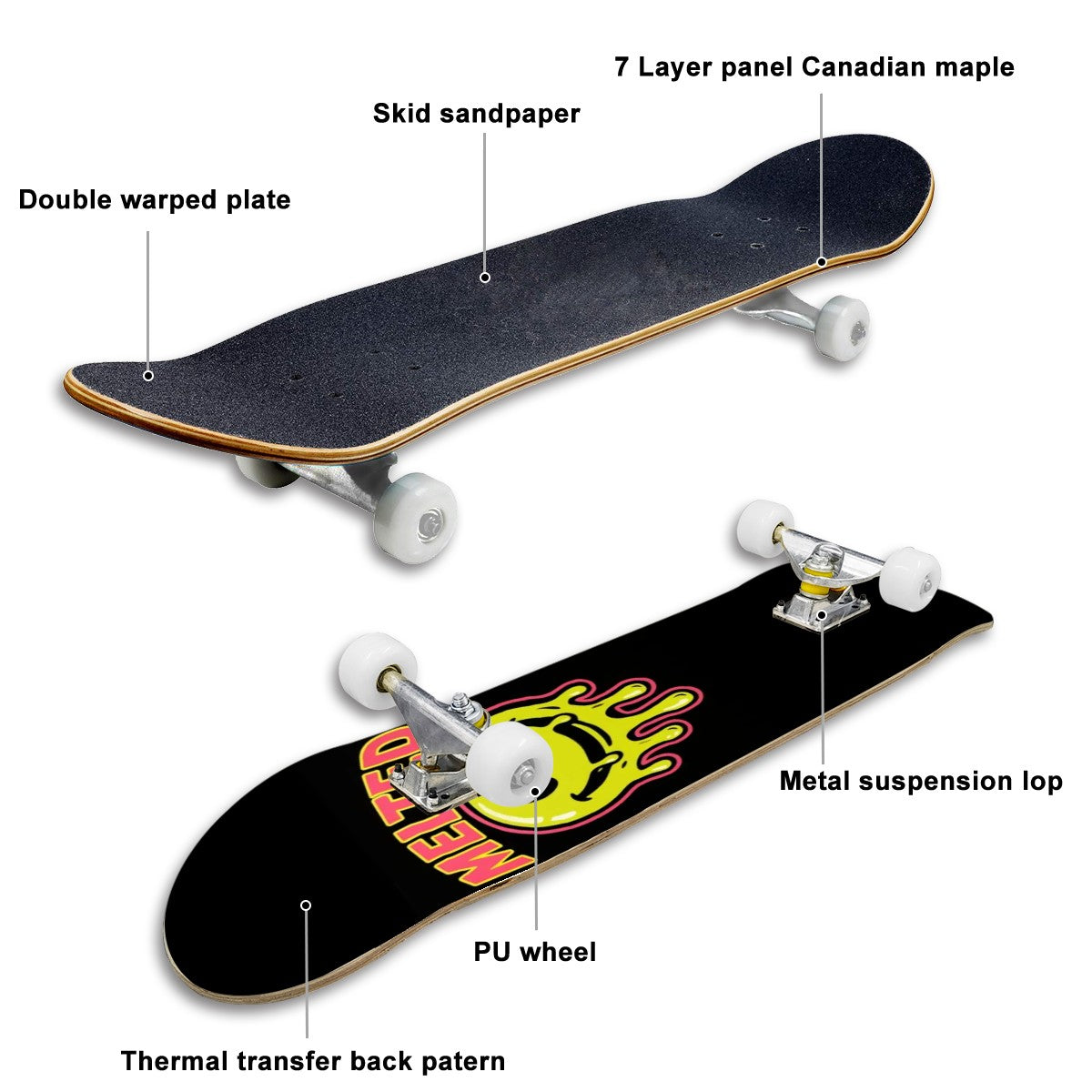 Complete Skateboard (Made in USA)
