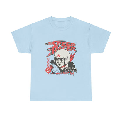 Speed Racer Unisex Heavy Cotton Tee - Retro Racer Graphic T-Shirt