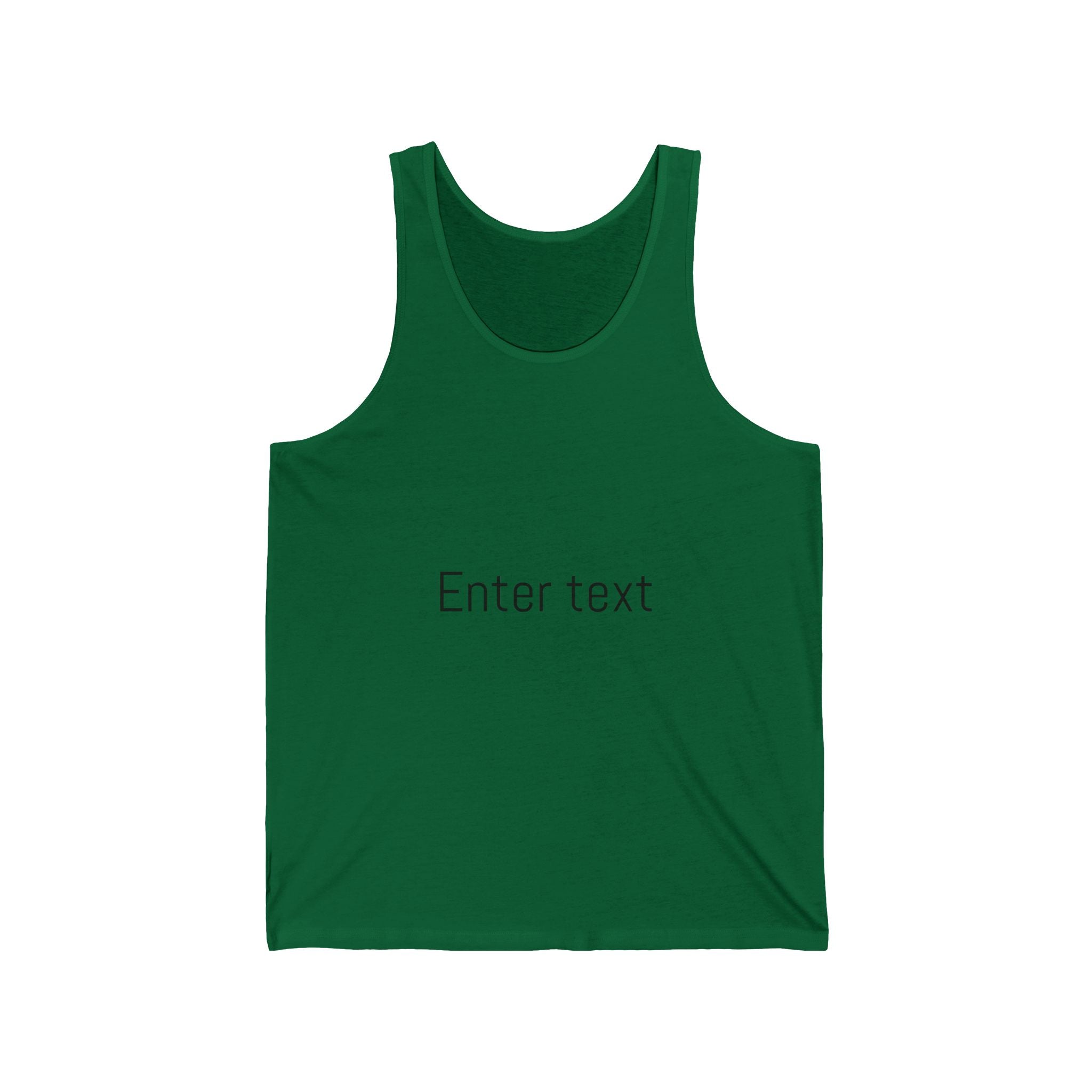 Personalized Unisex Jersey Tank - Custom Text Design for Summer Vibes