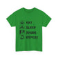 Unisex Heavy Cotton Tee - Eat Sleep Anime Repeat - Perfect for Anime Lovers