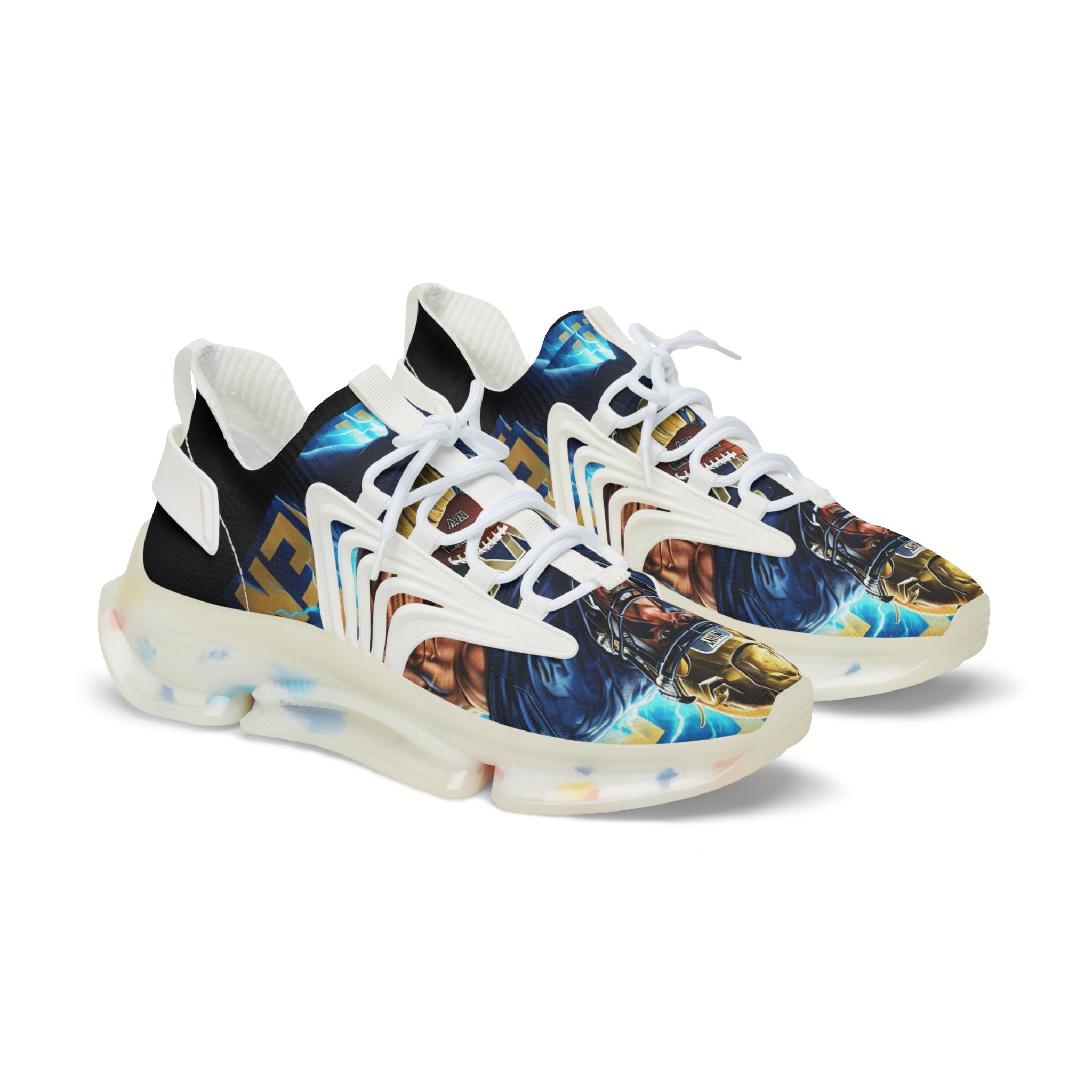 Navy Men's Mesh Sneakers