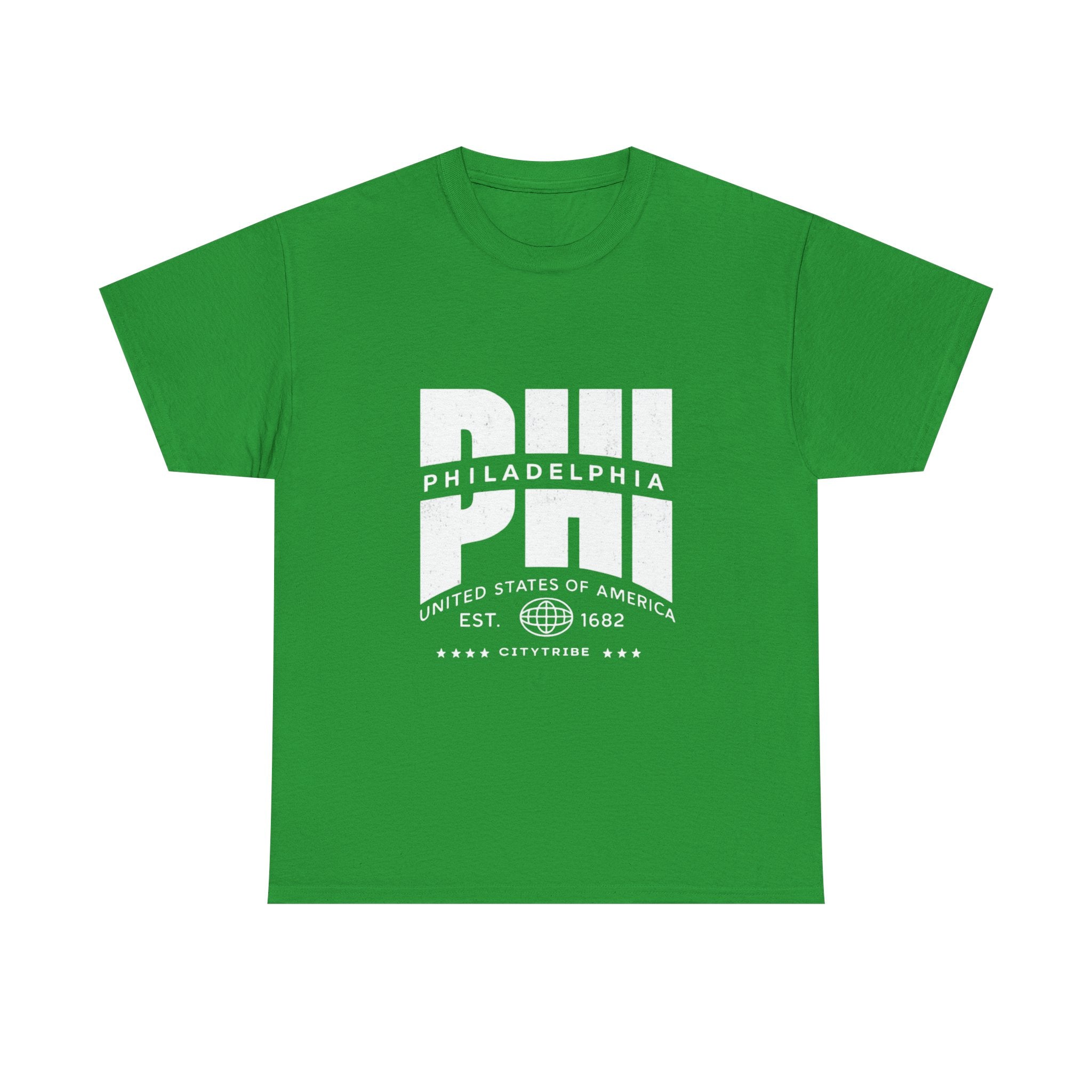 Philly  Unisex Heavy Cotton Tee - City Tribal Design for Casual Wear
