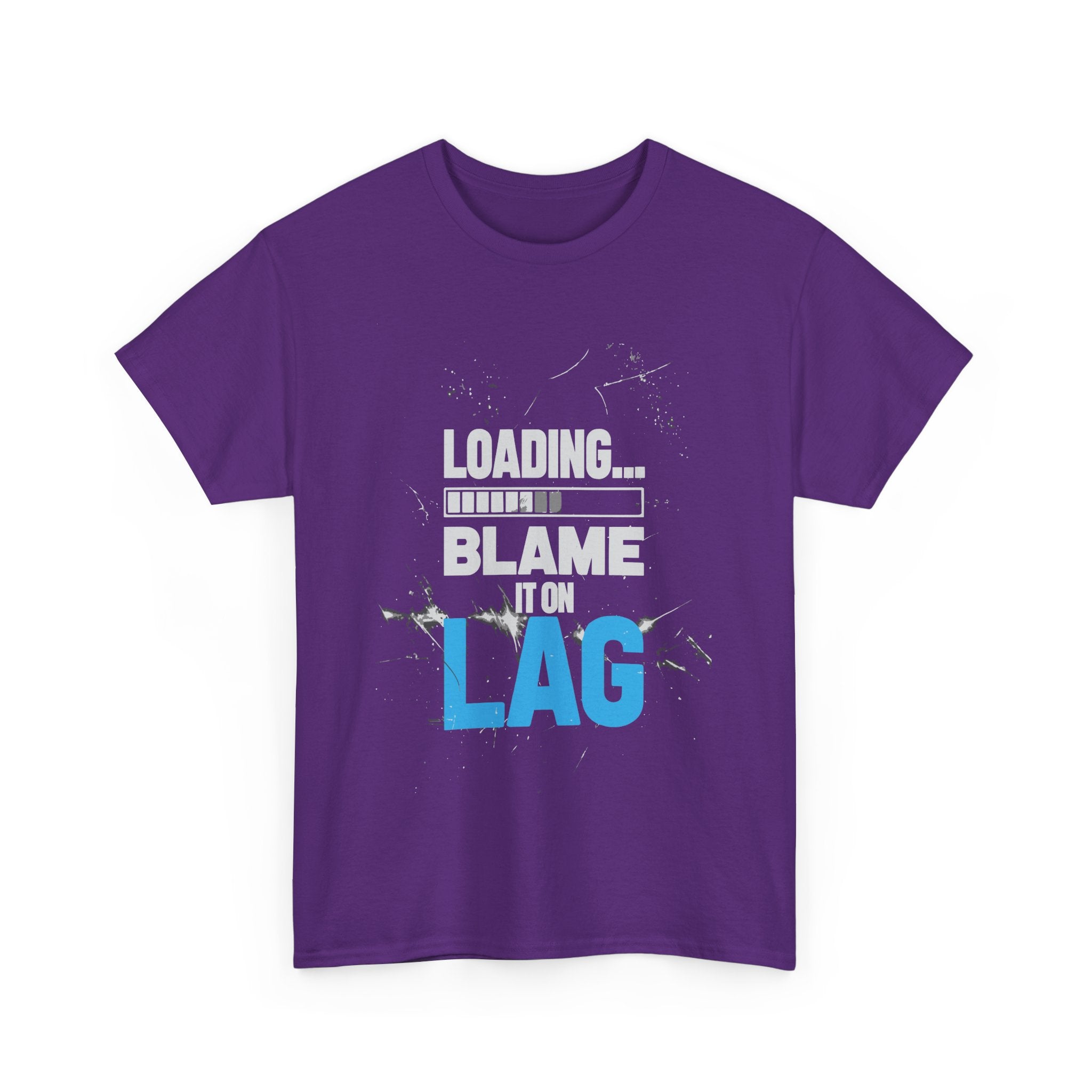 Gaming Vibes Unisex Heavy Cotton Tee - 'Loading... Blame It on Lag'