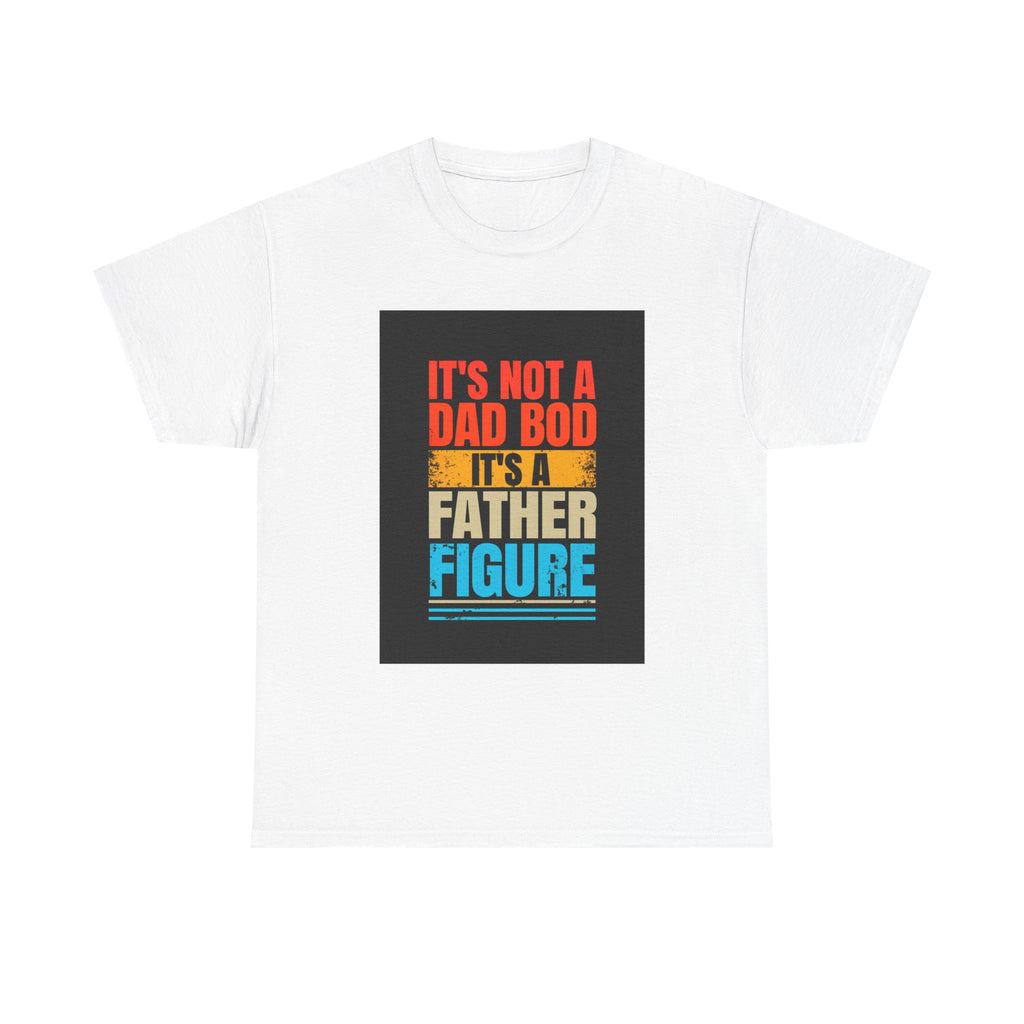 Father Figure Unisex Heavy Cotton Tee - Funny Dad Bod Graphic T-Shirt