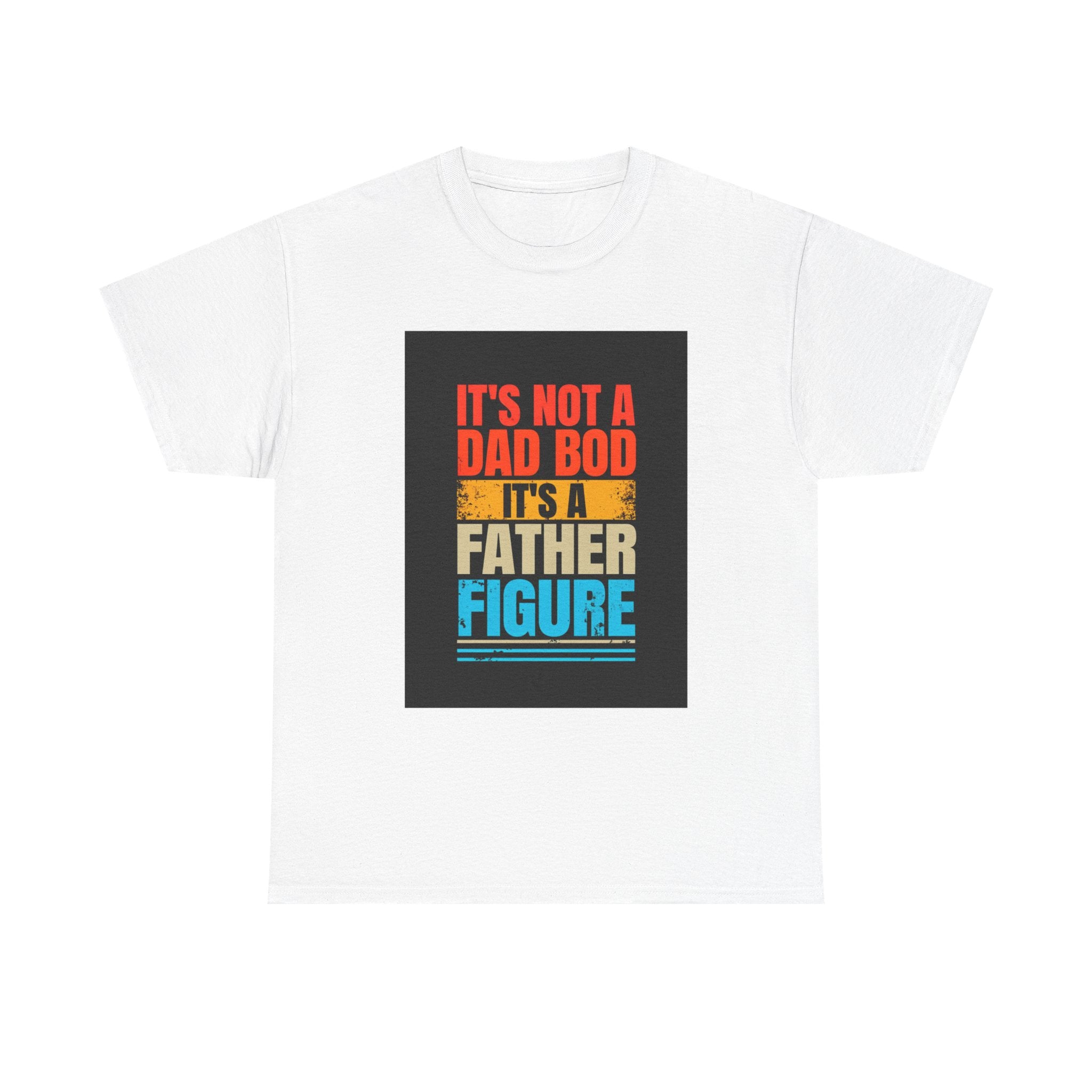 Father Figure Unisex Heavy Cotton Tee - Funny Dad Bod Graphic T-Shirt