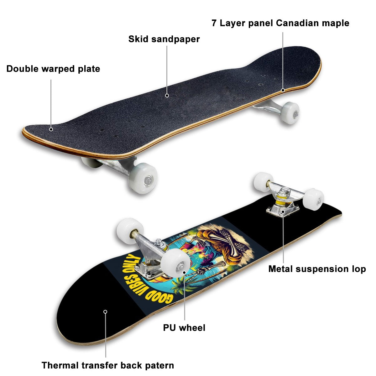 Complete Skateboard (Made in USA)