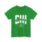 Chicago Unisex Heavy Cotton Tee - City Tribal Design for Casual Wear