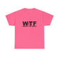 WTF Running Unisex Heavy Cotton Tee - Perfect Gift for Runners & Fitness Enthusiasts