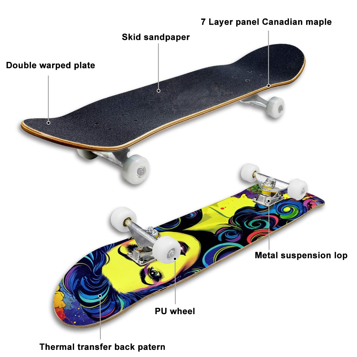 Complete Skateboard (Made in USA)