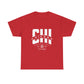 Chicago Unisex Heavy Cotton Tee - City Tribal Design for Casual Wear