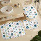 Shower Curtain Set with 3 Rugs
