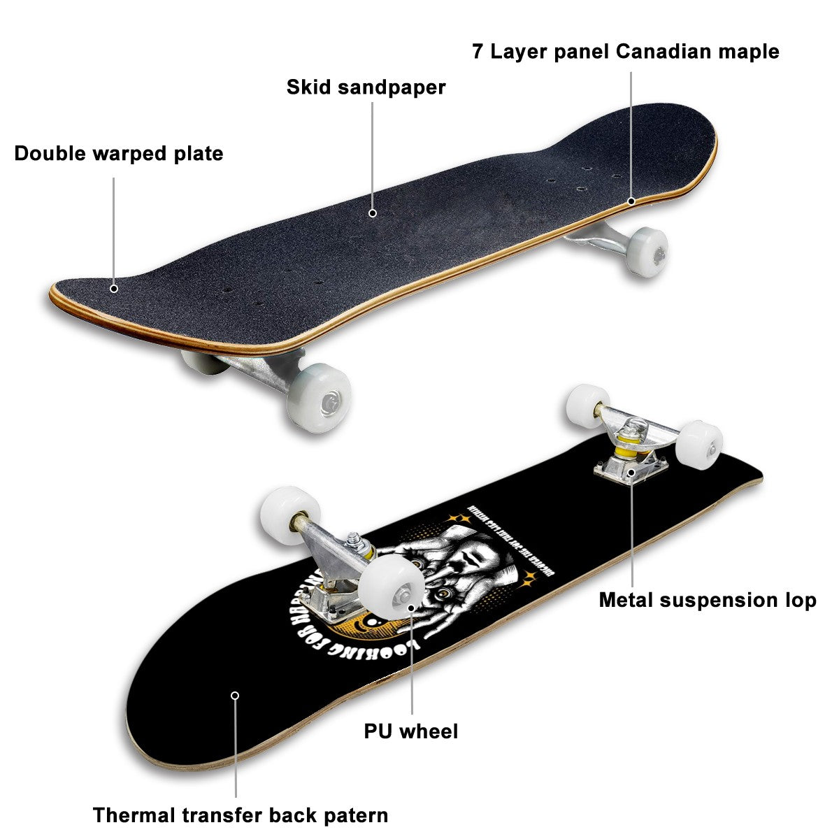 Complete Skateboard (Made in USA)