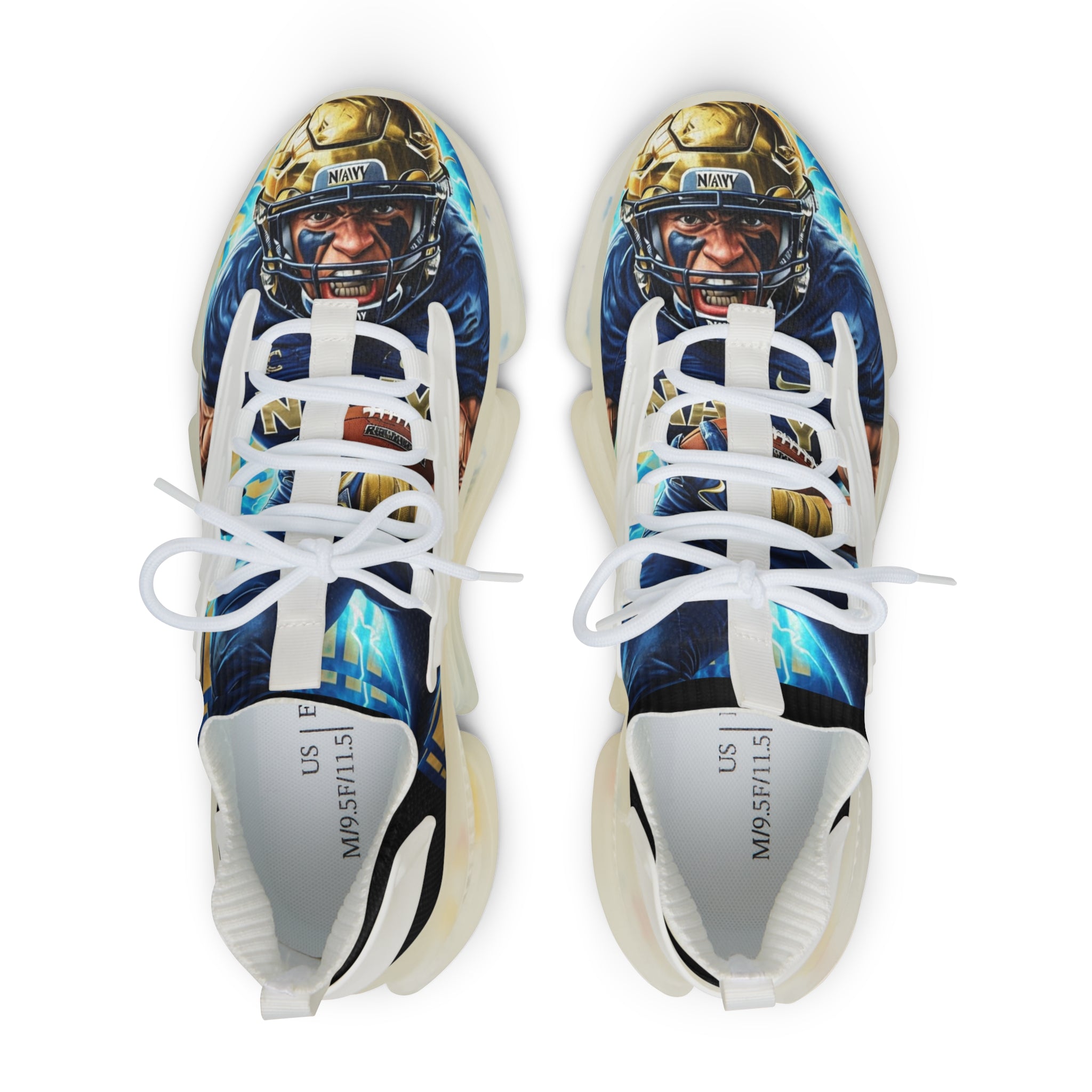 Navy Men's Mesh Sneakers