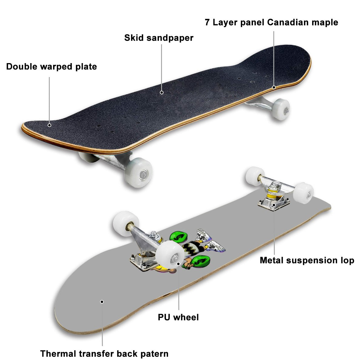 Complete Skateboard (Made in USA)
